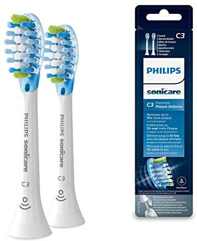 Philips Sonicare Original AdaptiveClean Standard-Schallzahnbürstenköpfe - 2er-Pack in Weiß (Modell HX9042/17)
