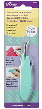 Clover I Sew for Fun Retractable Seam Ripper Einziehbarer Nahttrenner, Mehrfarbig, 102