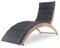 di volio Sonnenliege aus Polyrattan mit Auflage CIAMPINO – komfortable Gartenliege im edlen Design - klappbare Relaxliege