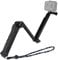 Hensych 3-Way Grip Foldable Selfie-stick Extension Monopod with Tripod for Go-Pro Hero 10/9/8/7/6/5/4/3/2/1 for Osmo Action/Action 2,for Insta360 ONE R Xiaoyi and Other Action Cameras