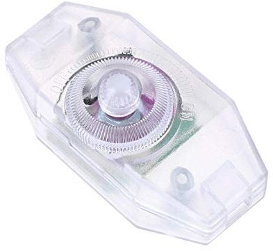 Inline LED Cord Dimmer Switch, Knob Control Dimmer Manual Lights Rotary Switch Controller Appliances Accessories for Dimmable Incandescent Lights/LED Floor Table Lamps(Transparent)