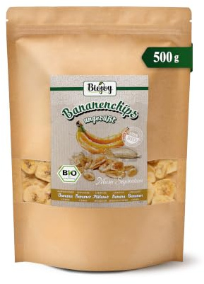 Biojoy BIO bananchips, torkade, osötade, 500 g | Osvavlade, utan tillsatt socker