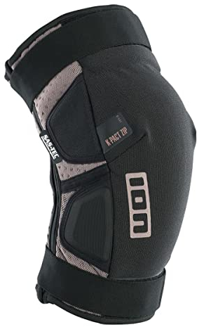 Ion K-Pact - Ginocchiere per bicicletta, con zip, colore: Nero/Sabbia Gloomy 2023: taglia: L