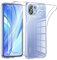 Phoona HandyHülle für Xiaomi Mi 11 Lite 4G/5G/5G NE Hülle mit 2 Stück Panzerfolie,Dünne Weiche TPU Silikon Transparent Stoßfest Schutzhülle für Xiaomi 11 Lite Hülle Klar Kratzfest