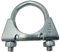 41mm Universal U Bolt Exhaust Clamps - Heavy Duty Clamp & Nuts (Pack of 2)