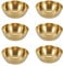 6-teilige Gold-Edelstahl Snackschalen - Runde Mini Dipschalen, Saucenschälchen zum Dippen, 8.2 x 2.7 cm