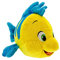 Disney Store Offiziell Fabius Mittleres Kuscheltier, Arielle, die Meerjungfrau, 34,5cm, Ariels Bester Freund, Kuschelfisch mit Gestickten Details und Schimmerndem Finish, Geeignet ab 0 Jahren