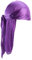 Piratentuch Damen Herren Headwrap Tail Bandanas Langem Breiten Trägern Du-rag Kop Piratenmütze Bandanas für Hip-Hop Tail Satin Kopftuch Piratenkappe Wave Durags Mütze Lila