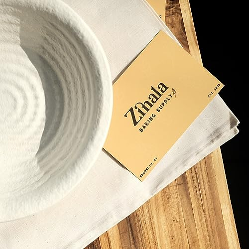 Zinala 9 Round Wood Pulp Banneton Proofing Basket – Made in USA – Perfect for Sourdough Bread – Non-Stick, Eco-Friendly, Sustainable Bread Proofing Basket