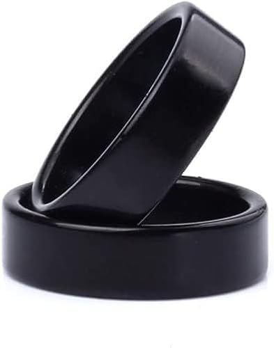MOMOMAGE Schwarz Starke Magnetische Magie PK Ring Magnet Münze Zaubertricks Requisiten Finger Dekoration Magier Ring Illusion Gimmick Zubehör (20mm)