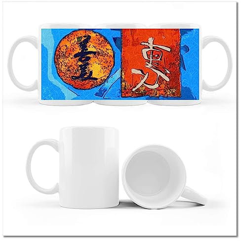H2754M_Cup - Taza de té con foto oriental