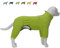 Warmer Hundemantel, Winddichte Hundejacke für kleine, mittlere und große Hunde, vierbeiniger Fleece-Hundewintermantel mit Reißverschluss, Hundeaussenjacke Green L