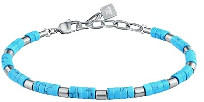 Morellato Bracciale Uomo in Acciaio, Pietre naturali, Collezione Pietre - S1732