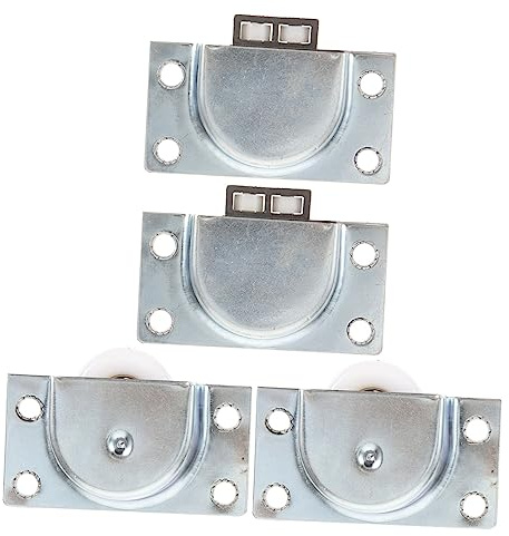 Gadpiparty 4stücke Teiliges Ersatzset Schrank Schiebetürrollen Nylon Möbelrolle Tragfähige Laufräder Einfache Montage Langlebig Für Kleiderschrank Schwebetürenschrank Schienen Zubehör