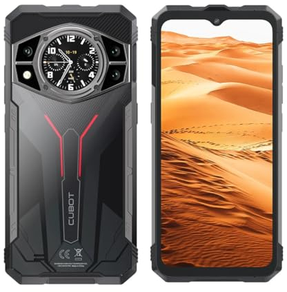 Cubot Kingkong AX – 6,6 FHD+ 120Hz Smartphone, 12GB und 256GB, 100MP Kamera, 5100mAh Akku, Android 14, OctaCore Prozessor, Schwarz