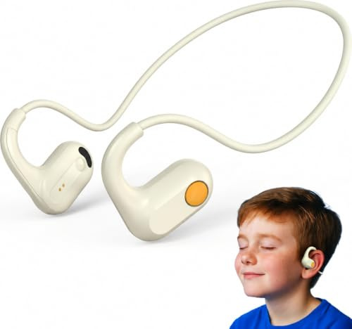 ANCwear Open-Ear Kopfhörer kabellos, leicht und schweißresistent | Nur 17 g, offenes Design für Kinder und Schüler, Bluetooth 5.3, bis zu 10 Std. Laufzeit und magnetisches Laden