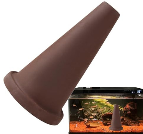 Bvizyelck Aquarium-Dekoration – Fischlaichfässer, Töpferei, Tonkegel, Aquarium-Dekoration, Zapfen, Höhle für Diskusfische, Kaiserfischzucht