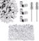 200Pcs Nail Sanding Bands 240 Grit Fine Sanding Bands for Nail Drill Nail Files with 2Pcs Nail Drill Bits for Electric Nail Files Machine Manicure Pedicure Nail Sanding Bands with Boxed(180#, White)