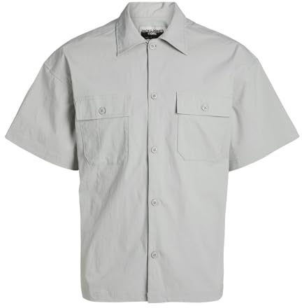 JACK & JONES Altitude Oversized Nylon Shirt-High-Rise-Small