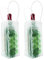 2 Stück Weinkühler, Gel-Weinflaschenkühler, Eisbeutel, Weinkühler, Kühlschrank und Getränketransport, transparenter Gefrierbeutel, Weinflaschenkühler für roten, weißen Champagner oder Sekt (grün)