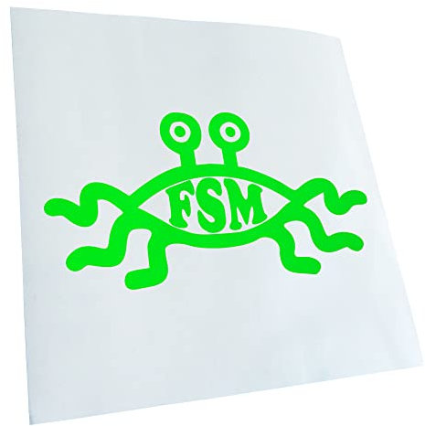 Kiwistar - Autoaufkleber - Neongrün - 20x10cm FSM - Heckscheibe Auto Aufkleber wetterfest für Kfz LKW Mofa Truck - Sticker außen selbstklebend Tuning Zubehör für Fenster Fahrzeug Scheibe