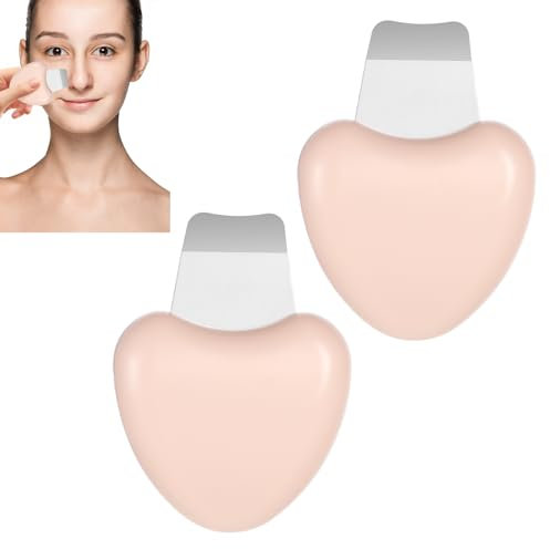 2 Stück Gesichtsschaber Mitesserentferner Werkzeug Mitesser Entferner Herz Skin Schaber zum Entfernen von Mitessern für Männer Frauen Porenreiniger Gesicht Werkzeuge zur Tiefenreinigung