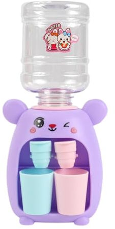 Minis Water Dispenser | Cartoon Animals Water Machine Kids | Miniature Water Cooler Toy | Cute Bunny Water Fountain Tiny Tabletop Water Machine Toy Dollhouses Accessories for Kids Toddler