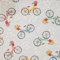 Werthers Stoffe Stoff Meterware Fahrrad hellgrau bunt Velo gris Baumwollstoff