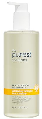 The Purest Solutions 0,5% Salicylsäure + 1% Niacinamid Peeling-Reiniger (400 ml)