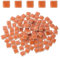 sourcing map 100g Square Mosaic Tiles, Colorful Ceramic Mosaic Tiles for Crafts Bulk Mosaic Supplies for Home Decoration Art Crafts DIY Projects, 0.4 x 0.4Inch, Mix Orange