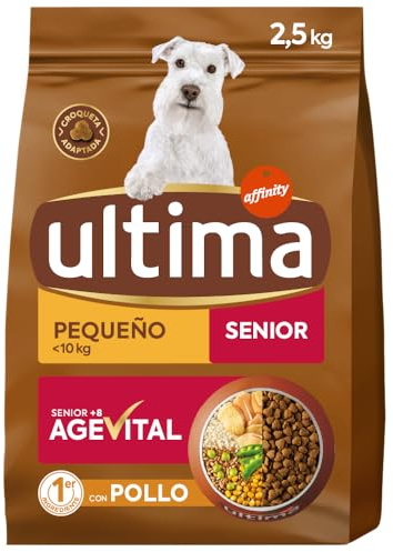 Ultima Pienso para Perros Pequeños Senior con Pollo - 2,5kg