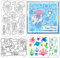 GLOBLELAND Ozean Quallen Clear Stamps Schneidematten PET Malvorlagen Für Kartenherstellung Sommerblasen Silikonstempel Metallgrußstanzen PET Farbvorlagen Für DIY Scrapbooking