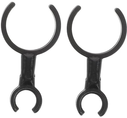 2 Stück Flötenmikrofonklemmen mit Sicherem Clip für Auftritte | Kunststoff, Schwarz, Hochempfindlich, Leicht, für Flöten und Mikrofone bei Verschiedenen Gelegenheiten