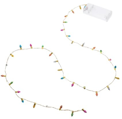 SHINEOFI Miniature Fairy Lights for Dollhouse Battery Operated Xmas String Lights for Mini Holiday Trees Charming LED Bead Chain Decoration for Christmas Easy Setup for Festive