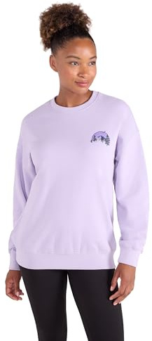 Mountain Warehouse Printed Womens Relaxed Fit Sweatshirt - Lightweight & Breathable Mislayer Shirt, Everyday Use - Spring Summer, Hiking, Walking & Outdoors Light Purple Women's Size 16