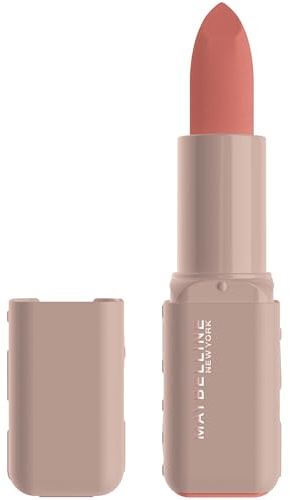 Maybelline Lipstick Serum Bullet 8H Plumping Hyaluronic Matte 001 Crop Top | With Hyaluronic Acid, Plumping Moisture, Oil Blend, Matte Formula, Moisturizing, Vibrant Colour