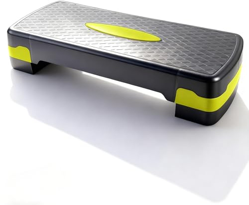 Aerobic Steppbrett,Stepper für Zuhause,Rutschfestes Trainingsgerät für Cardio, Fitness,Höhenverstellbar Step Bench mit 3 Stufen,10/15/20 cm
