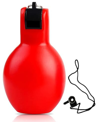 Weqizuerqi Handpfeife Sportpfeife Sportunterricht Mit Umhängeband Laute Handhupe Hand Squeeze Whistles PVC Trainerpfeife Quetschpfeife Für Schiedsrichter Sportlehrer Hundetrainer Trainer Fußball