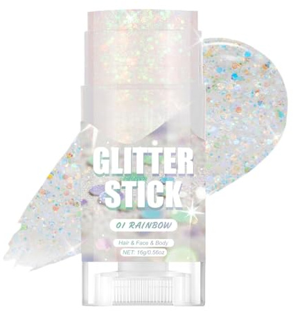 Haar Glitzer Stab Schimmer Accessoires Hautfarbe