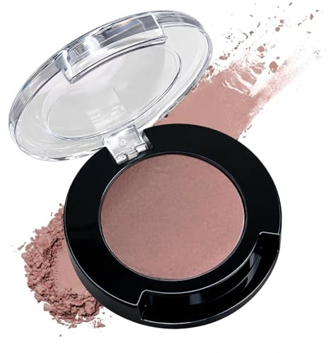 Dusty Rose Brown Single Eyeshadow, High Silky Powder, Waterproof Long-Lasting, Smooth Blendable Formula for Natural Contour & Everyday Eye Looks