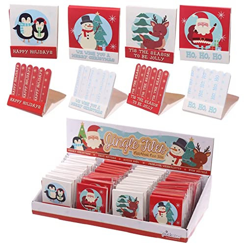 Diseño de Navidad divertido Matchbook lima de uñas