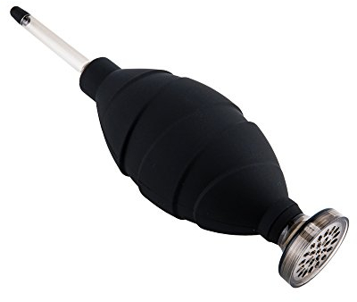 JJC Souffleur d'air professionnel et sûr sans poussière pour capteur d'appareil photo reflex numérique (CCD/CMOS), objectifs, filtres et autres équipements électroniques sensibles – Couleur noire