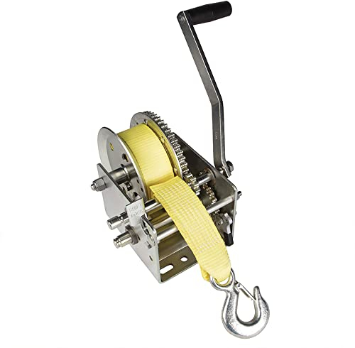 Fulton Treuil 142424, 1451,5 kg, 2 Vitesses avec Sangle Robuste de 6,1 m, 1 Paquet