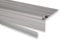 Trepsa Treppenkantenprofil Profil 1 mit Abschluss-Clip | Aluminium eloxiert (800 mm, Silber)