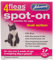 JOHNSONS 4FLEAS CAT - DUEL ACTION SPOT ON - +8 WEEKS ABOVE 4KG WEIGHT (X1 PACK)