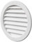 La Ventilazione T12B Griglia di Ventilazione Tonda in Plastica da Incasso, Bianco, diametro 150 mm