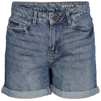 Noisy May NOS DE Damen NMSMILEY NW VI060MB BG NOOS Shorts, Medium Blue Denim, S