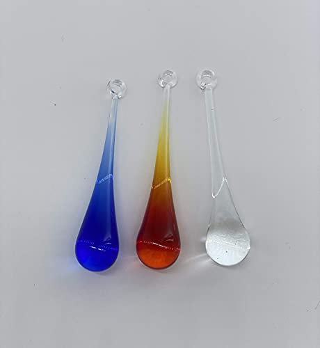 Glastropfen zum Hängen, verschiedene 3er Sets, edle Handarbeit