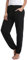 Nieery Pyjamahose Damen Baumwolle Schlafanzughose Lang Jogginghose Sporthose Sweatpants Freizeithose Hausanzug Nachtwäsche Schwarz S