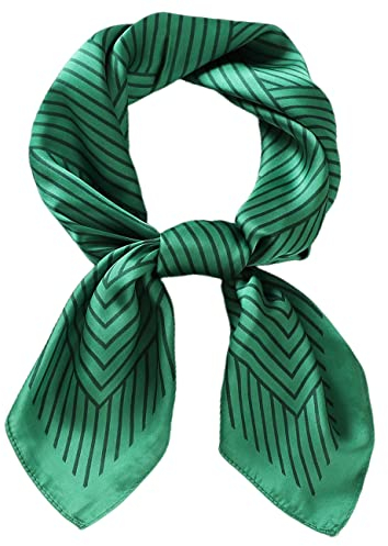 FAIRYGATE Seidenschal Damen Elegante Haare Seidentuch Damen Halstuch Damen Seide Elegant Satintuch Halstuch Seide Damen Bandana Tuch Kopftücher Damen Taschentuch Ansatz Scarf Bandana 93005